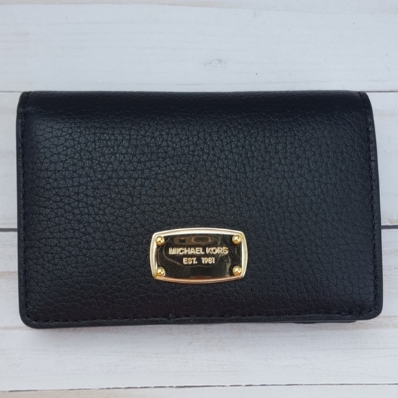Michael Kors Handbags - Michael Kors Wallet Medium Slim Black Leather NWT